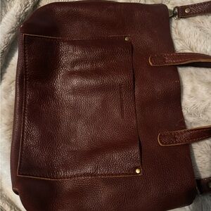 Portland Leather Goods Medium Crossbody Tote Never carried. cinnamon bear PLG